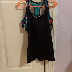 Tank top with sports bra